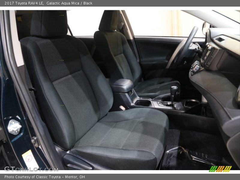 Galactic Aqua Mica / Black 2017 Toyota RAV4 LE