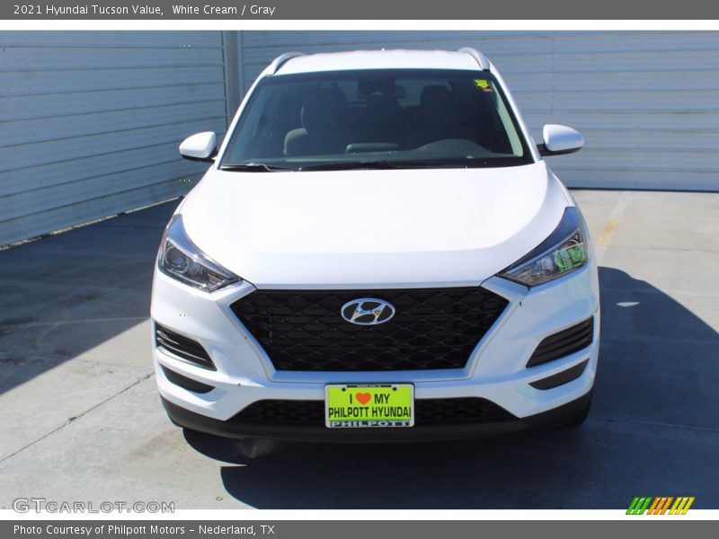 White Cream / Gray 2021 Hyundai Tucson Value