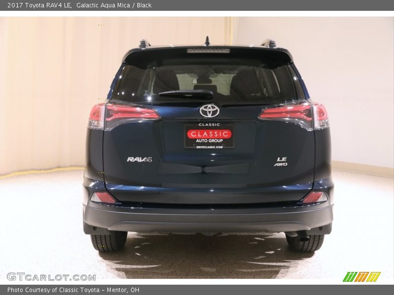 Galactic Aqua Mica / Black 2017 Toyota RAV4 LE