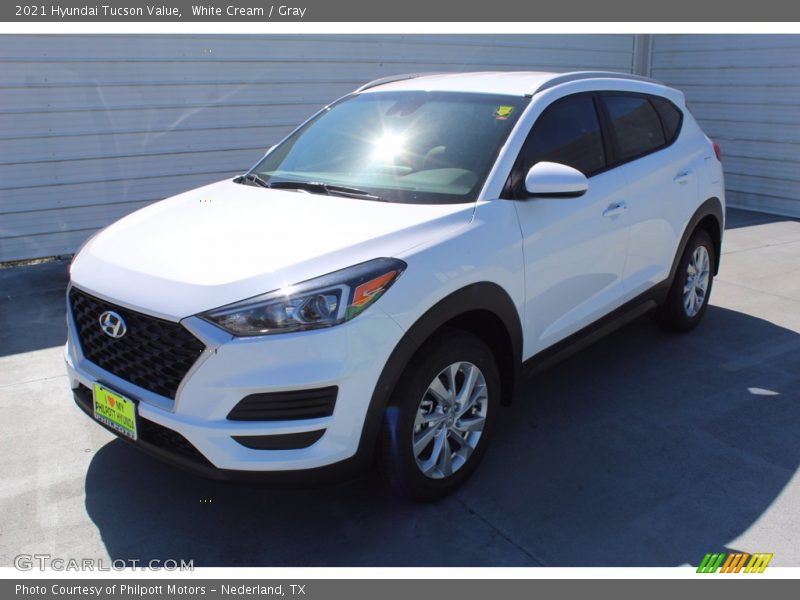 White Cream / Gray 2021 Hyundai Tucson Value