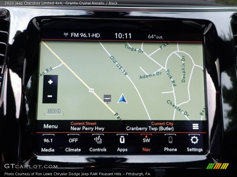 Granite Crystal Metallic / Black 2020 Jeep Cherokee Limited 4x4