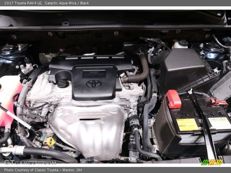 Galactic Aqua Mica / Black 2017 Toyota RAV4 LE