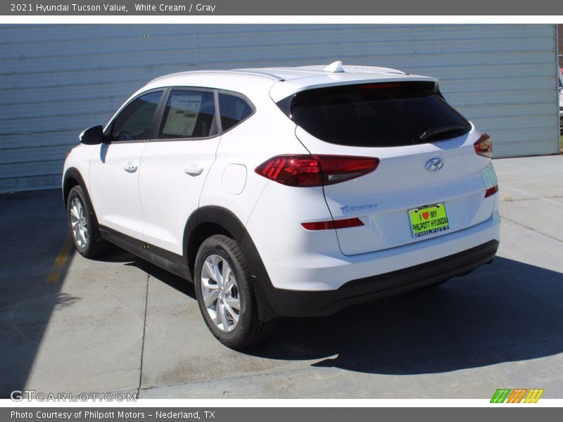 White Cream / Gray 2021 Hyundai Tucson Value