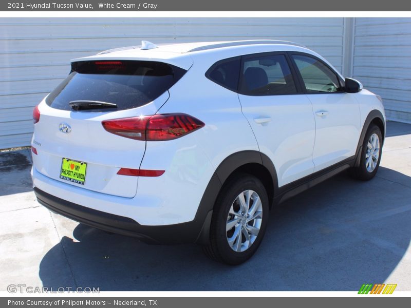 White Cream / Gray 2021 Hyundai Tucson Value