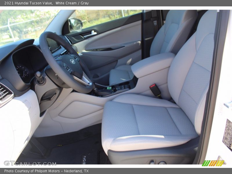 White Cream / Gray 2021 Hyundai Tucson Value