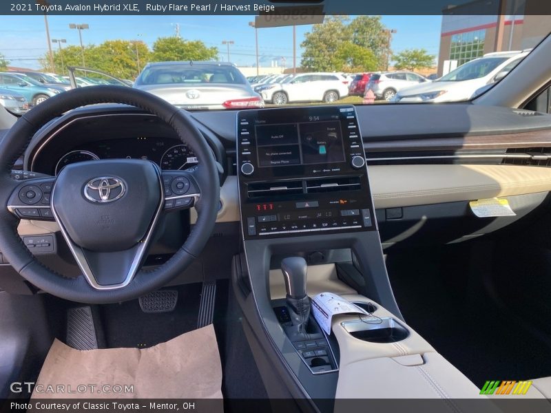 Ruby Flare Pearl / Harvest Beige 2021 Toyota Avalon Hybrid XLE
