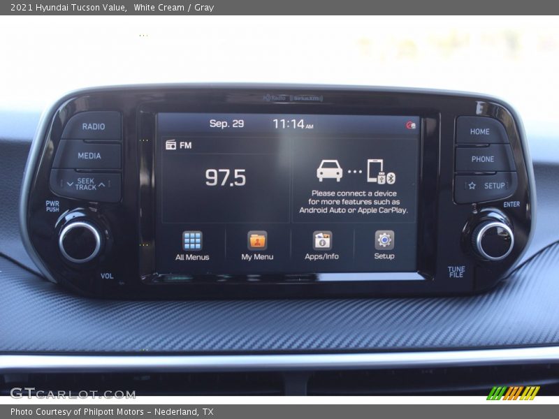 White Cream / Gray 2021 Hyundai Tucson Value
