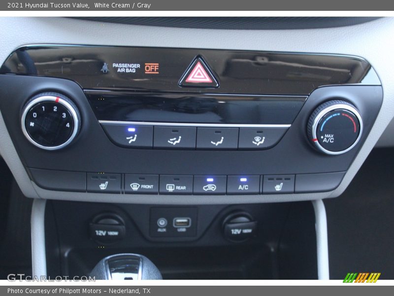 White Cream / Gray 2021 Hyundai Tucson Value