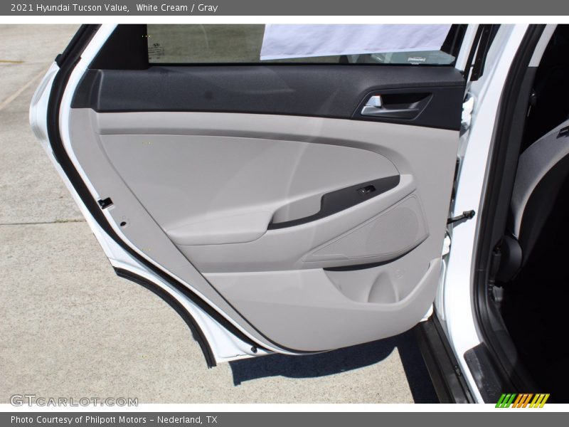White Cream / Gray 2021 Hyundai Tucson Value