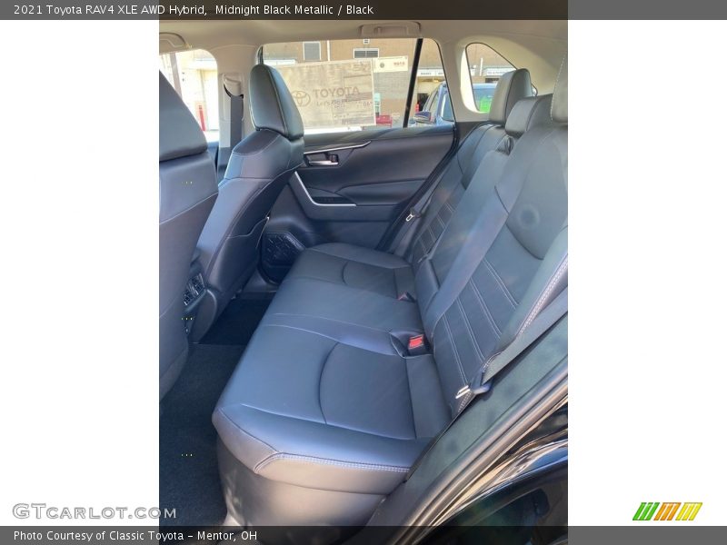 Midnight Black Metallic / Black 2021 Toyota RAV4 XLE AWD Hybrid