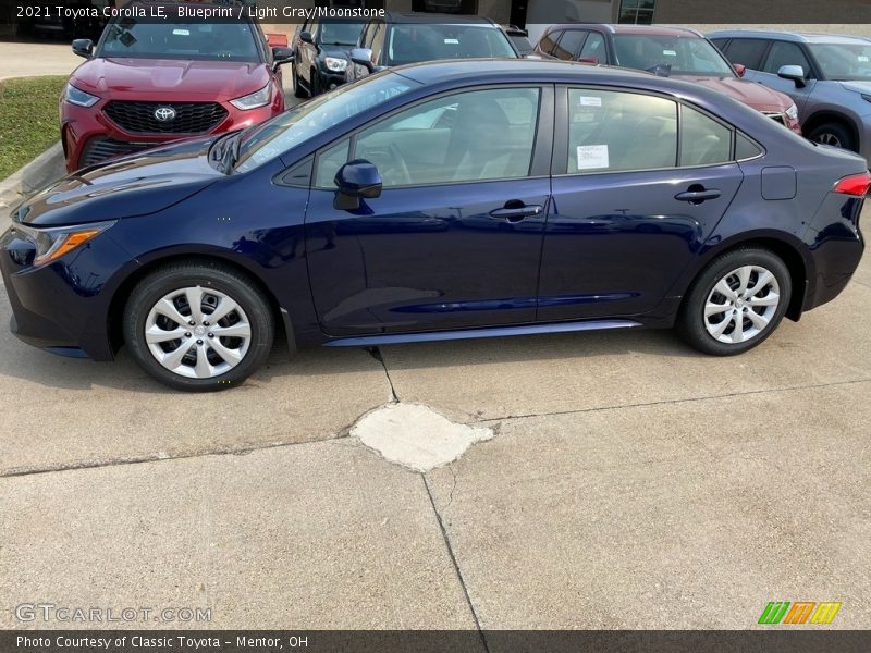 Blueprint / Light Gray/Moonstone 2021 Toyota Corolla LE
