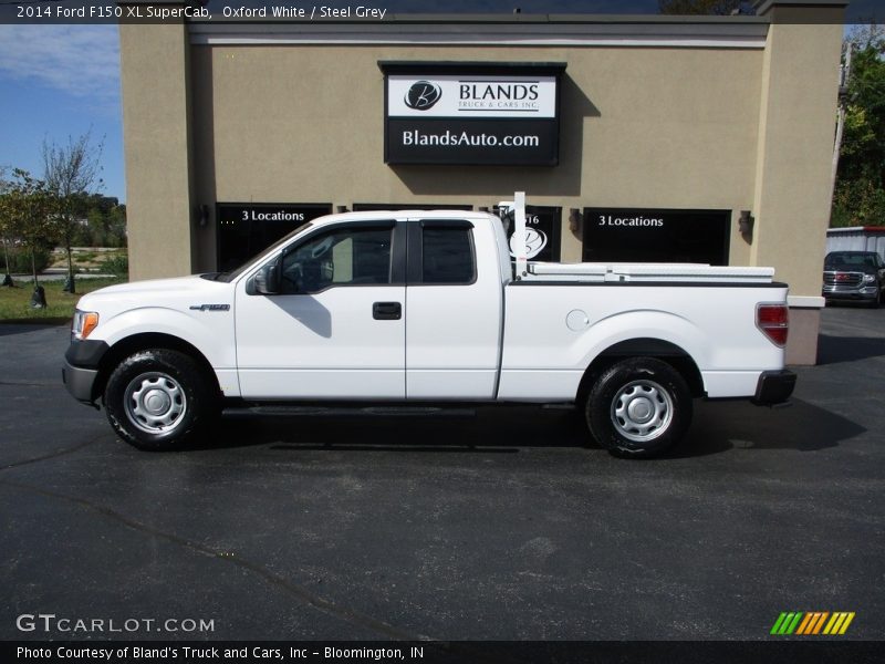 Oxford White / Steel Grey 2014 Ford F150 XL SuperCab