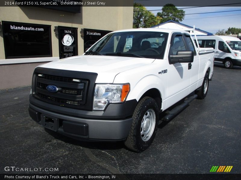 Oxford White / Steel Grey 2014 Ford F150 XL SuperCab