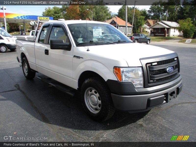 Oxford White / Steel Grey 2014 Ford F150 XL SuperCab