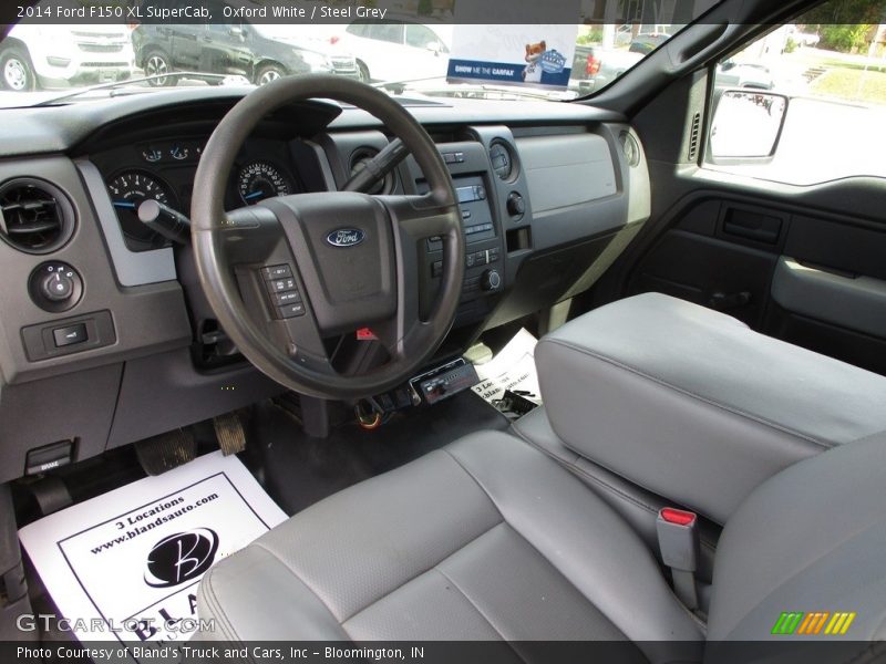 Oxford White / Steel Grey 2014 Ford F150 XL SuperCab