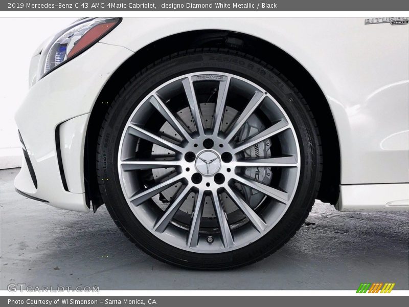 designo Diamond White Metallic / Black 2019 Mercedes-Benz C 43 AMG 4Matic Cabriolet