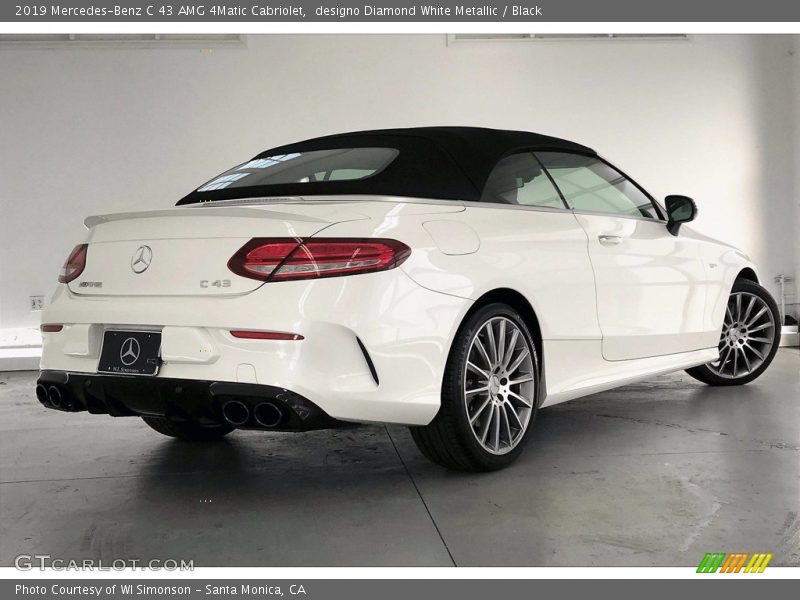 designo Diamond White Metallic / Black 2019 Mercedes-Benz C 43 AMG 4Matic Cabriolet
