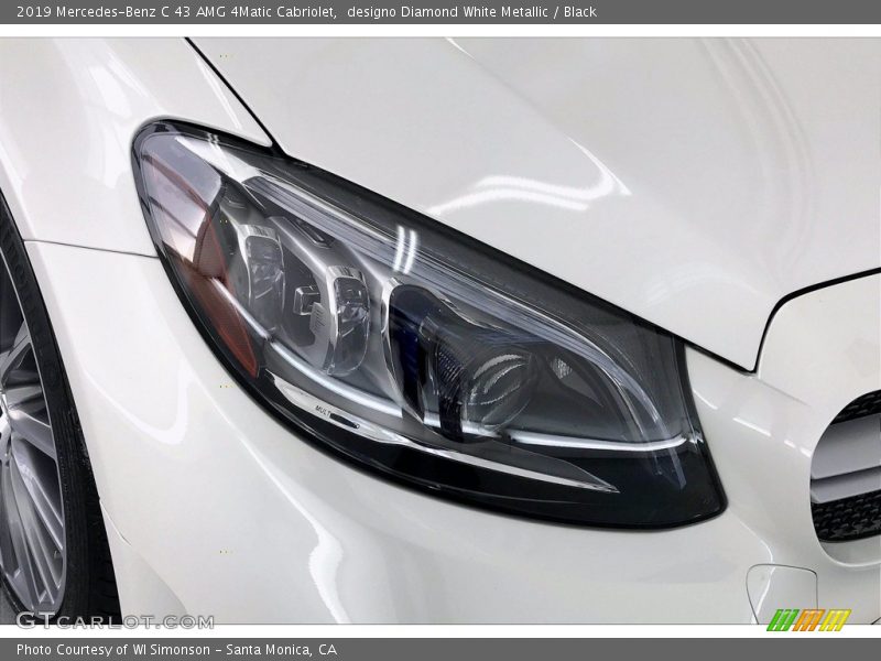 designo Diamond White Metallic / Black 2019 Mercedes-Benz C 43 AMG 4Matic Cabriolet