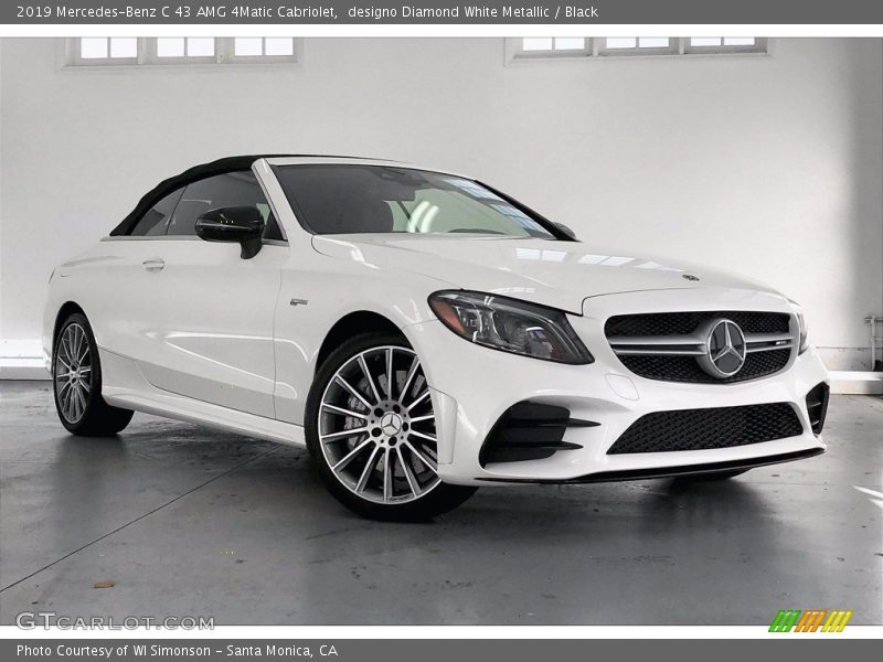 designo Diamond White Metallic / Black 2019 Mercedes-Benz C 43 AMG 4Matic Cabriolet