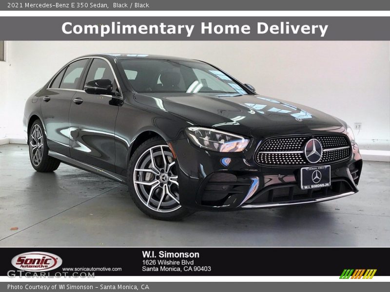 Black / Black 2021 Mercedes-Benz E 350 Sedan