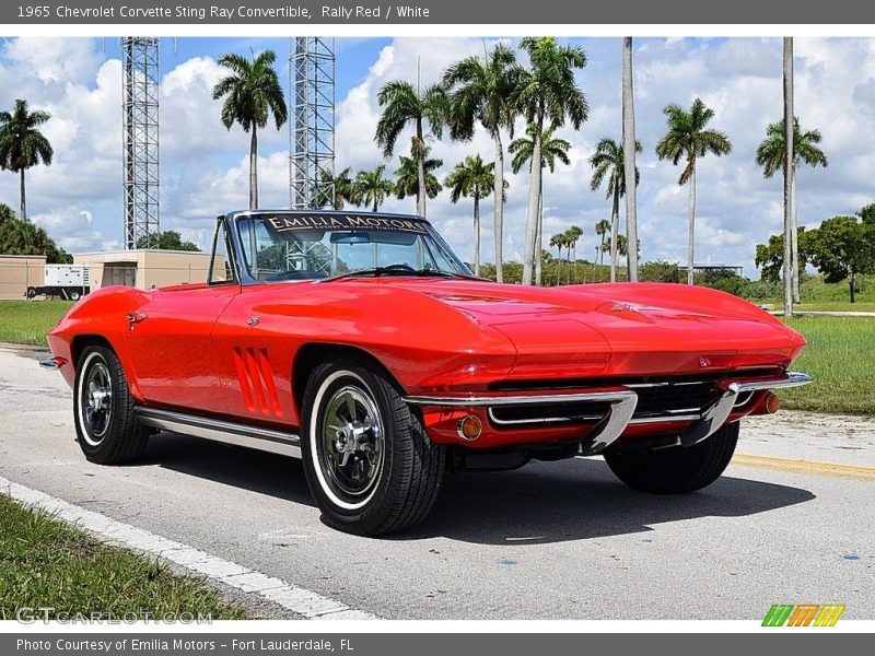 Front 3/4 View of 1965 Corvette Sting Ray Convertible
