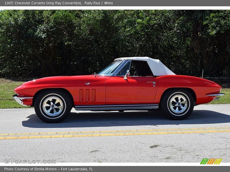 Rally Red / White 1965 Chevrolet Corvette Sting Ray Convertible