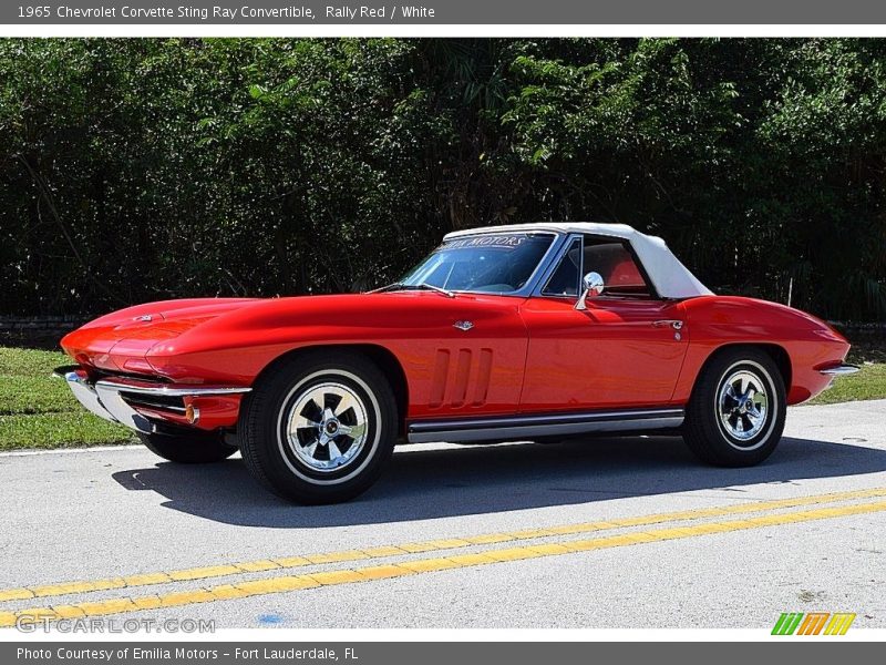 Rally Red / White 1965 Chevrolet Corvette Sting Ray Convertible
