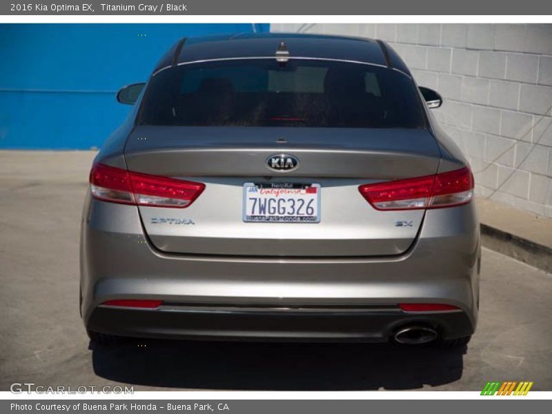 Titanium Gray / Black 2016 Kia Optima EX