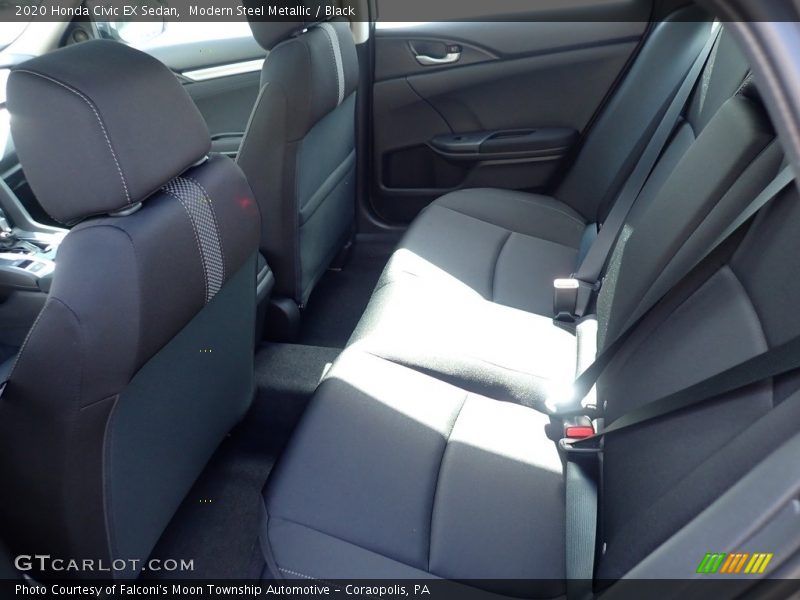 Modern Steel Metallic / Black 2020 Honda Civic EX Sedan