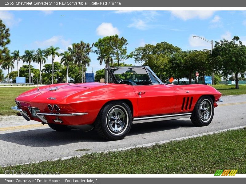 Rally Red / White 1965 Chevrolet Corvette Sting Ray Convertible