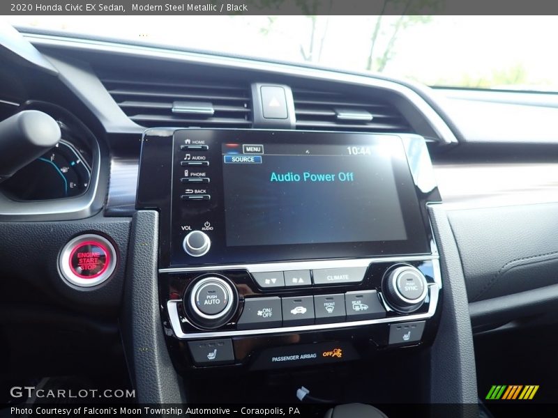 Modern Steel Metallic / Black 2020 Honda Civic EX Sedan