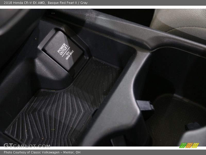 Basque Red Pearl II / Gray 2018 Honda CR-V EX AWD