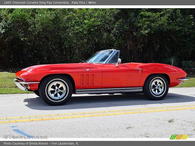 Rally Red / White 1965 Chevrolet Corvette Sting Ray Convertible