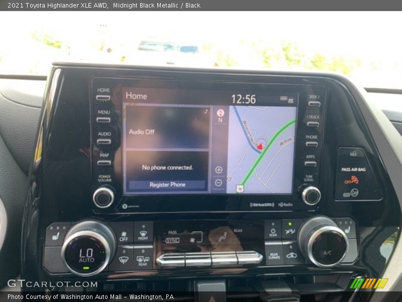 Midnight Black Metallic / Black 2021 Toyota Highlander XLE AWD