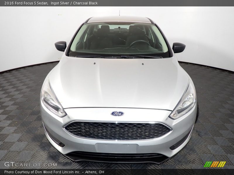 Ingot Silver / Charcoal Black 2016 Ford Focus S Sedan