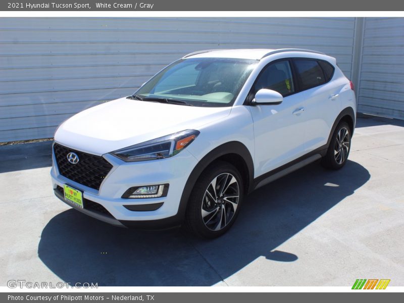 White Cream / Gray 2021 Hyundai Tucson Sport