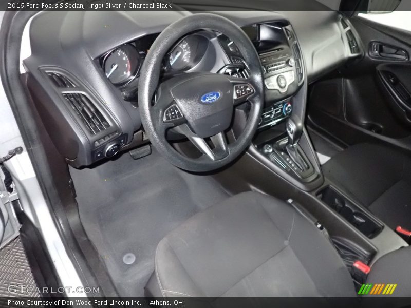 Ingot Silver / Charcoal Black 2016 Ford Focus S Sedan