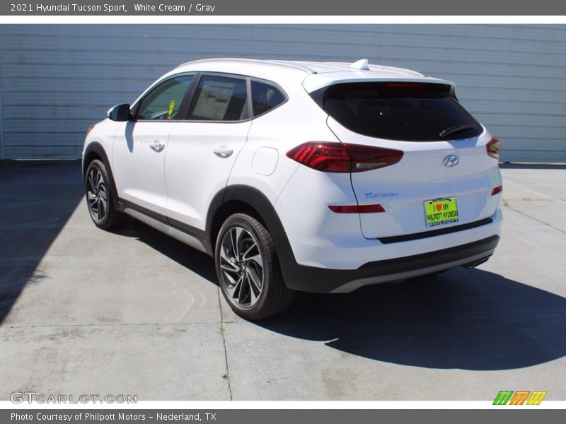 White Cream / Gray 2021 Hyundai Tucson Sport