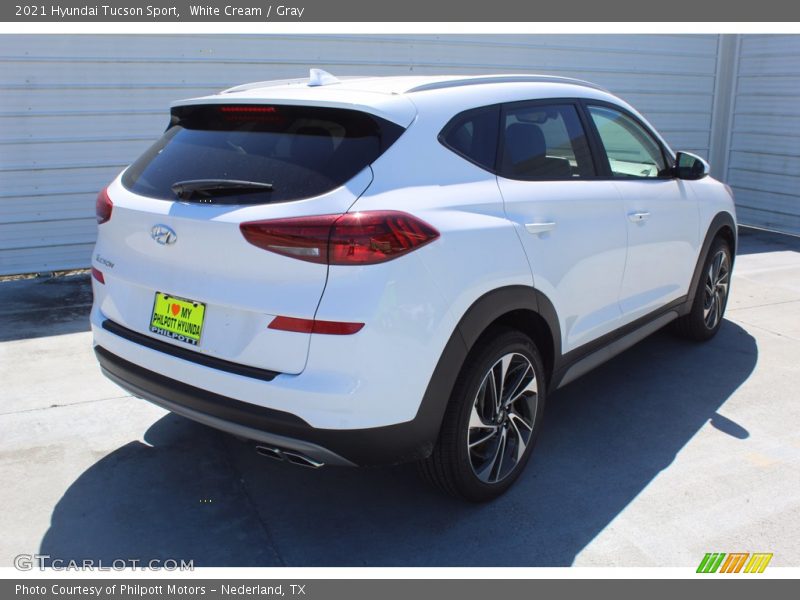 White Cream / Gray 2021 Hyundai Tucson Sport