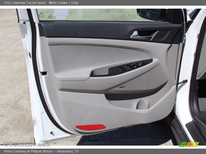 White Cream / Gray 2021 Hyundai Tucson Sport