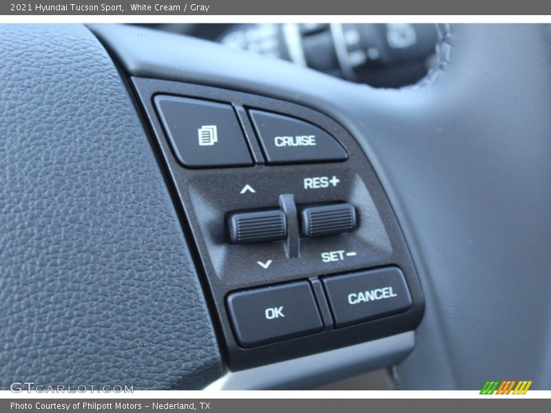 White Cream / Gray 2021 Hyundai Tucson Sport