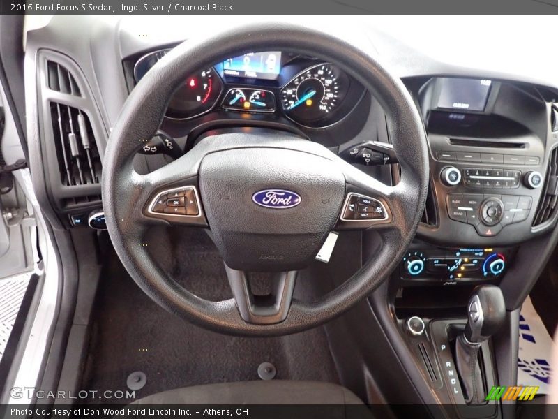 Ingot Silver / Charcoal Black 2016 Ford Focus S Sedan