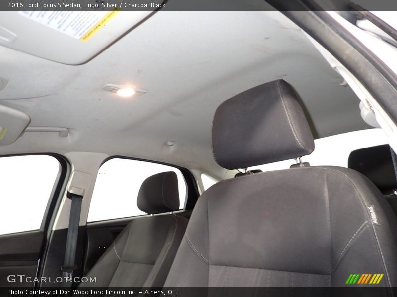 Ingot Silver / Charcoal Black 2016 Ford Focus S Sedan