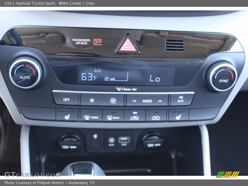 White Cream / Gray 2021 Hyundai Tucson Sport