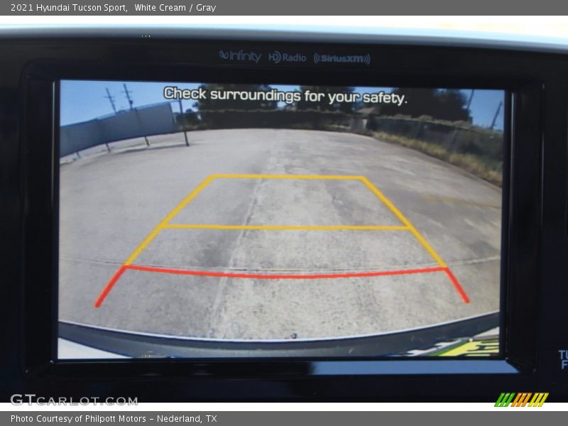 White Cream / Gray 2021 Hyundai Tucson Sport