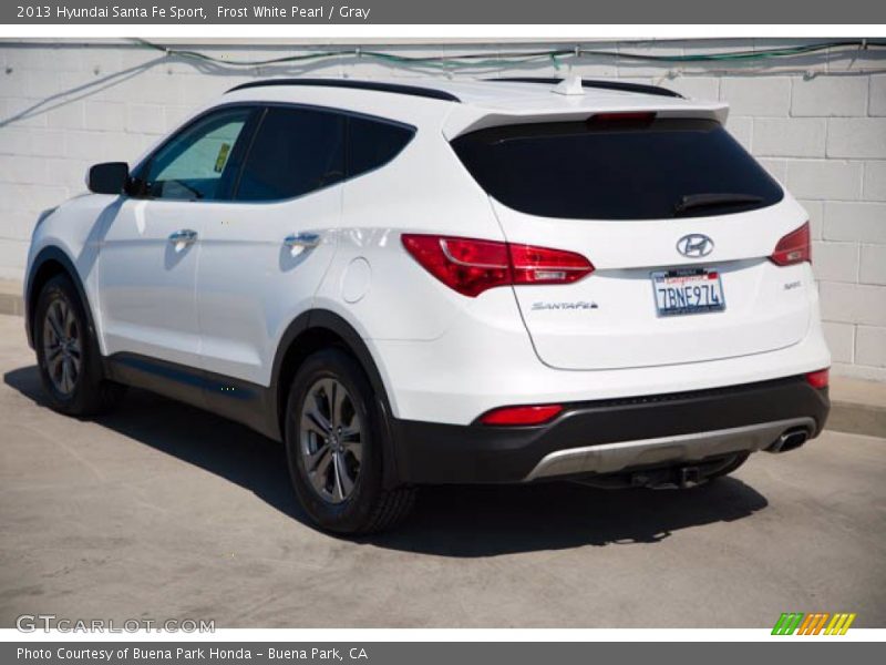 Frost White Pearl / Gray 2013 Hyundai Santa Fe Sport