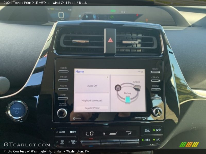 Wind Chill Pearl / Black 2021 Toyota Prius XLE AWD-e