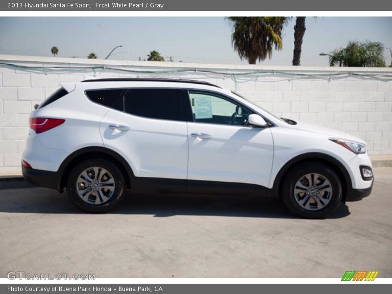 Frost White Pearl / Gray 2013 Hyundai Santa Fe Sport