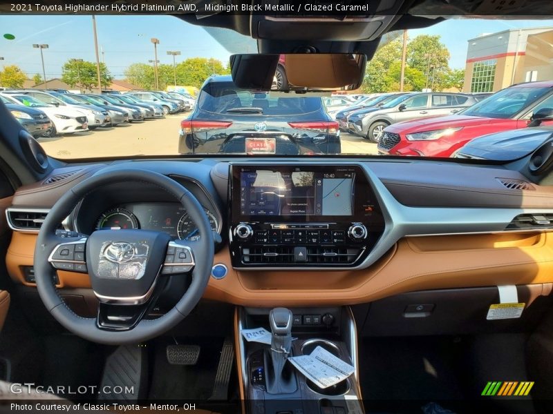 Dashboard of 2021 Highlander Hybrid Platinum AWD