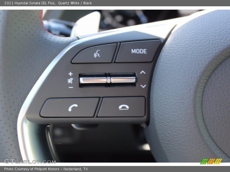 Quartz White / Black 2021 Hyundai Sonata SEL Plus